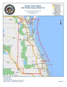 Senator Thad Altman The Florida Senate, DistrictAstronaut Boulevard, Suite 210 Cape Canaveral, FL2132