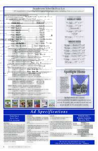 Supplement Schedule Price List All supplements are online (www.capecodchronicle.com), including links to your website! REAL ESTATE SUPPLEMENT • EASTWIND (Tabloid Format) ¼ page $250 • ½ page $475 • full page $695