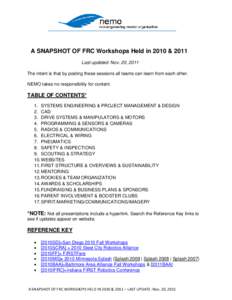 Snapshot of FRC WorkshopsV5