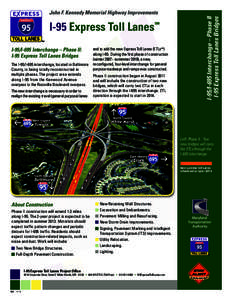 I-95 Express Toll Lanes  SM I-95/I-695 Interchange – Phase II: I-95 Express Toll Lanes Bridges
