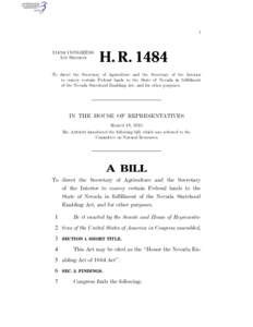 I  114TH CONGRESS 1ST SESSION  H. R. 1484