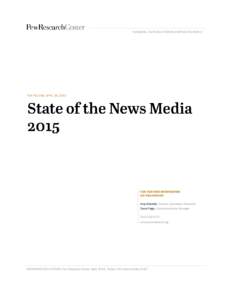 NUMBERS, FACTS AND TRENDS SHAPING THE WORLD  FOR RELEASE APRIL 29, 2015 FOR FURTHER INFORMATION ON THIS REPORT: