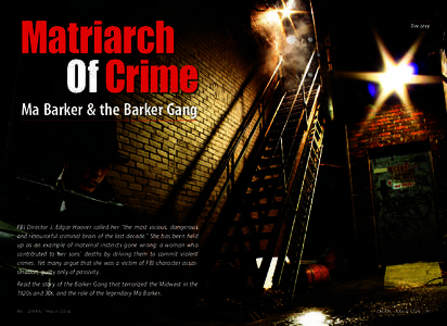 Matriarch Of Crime Dov Levy  Ma Barker & the Barker Gang