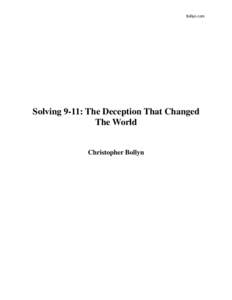 Bollyn.com  Solving 9-11: The Deception That Changed The World  Christopher Bollyn