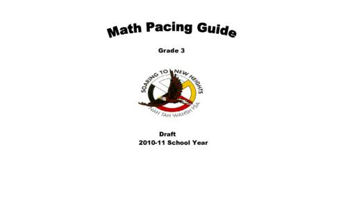 Grade 3  Draft[removed]School Year  Pacing Guide Color Code Key