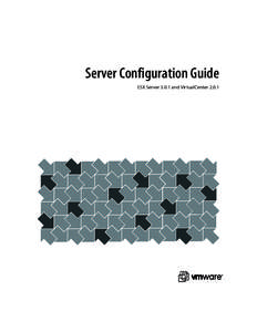 Server Configuration Guide ESX Server[removed]and VirtualCenter 2.0.1 Server Configuration Guide  Server Configuration Guide
