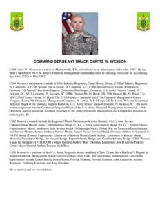 Recipients of the Legion of Merit / Military / Sergeant major / William Gainey / John W. Troxell