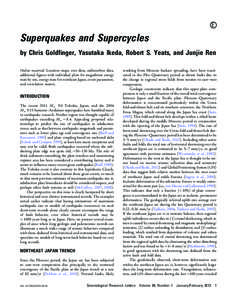 E ○ Superquakes and Supercycles by Chris Goldfinger, Yasutaka Ikeda, Robert S. Yeats, and Junjie Ren Online material: Location maps, core data, radiocarbon data,