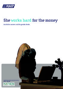 She works hard for the money Australian women and the gender divide AMP.NATSEM INCOME AND WEALTH REPORT ISSUE 22 - APRIL 2009