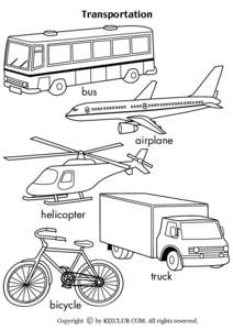 Transportation  bus airplane