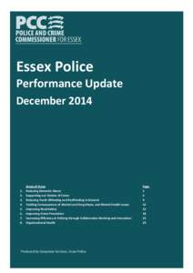 Essex Police  Performance Update December.