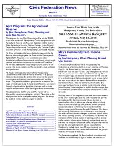 Civic Federation News  Official Publication of Page 1 the Montgomery