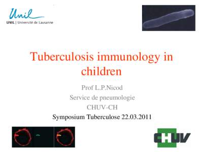 Immunologie de la tuberculose
