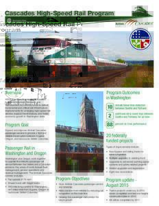 Cascades High-Speed Rail Program  Overview Program Outcomes in Washington