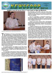 Vol. XXVI NoDecember NAMRIA and UP launch Phl’s 1st ever book on Bajo de Masinloc  “It is evident then that since time immemorial, Bajo de Masinloc has been regarded as a parcel of the Philippine