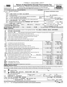 **PUBLIC DISCLOSURE COPY** Form 990  Return of Organization Exempt From Income Tax