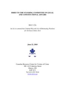 C-23A, Criminal Records Act_pardons__June2010