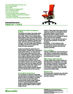 Environmental Product Summary: Embody Chair