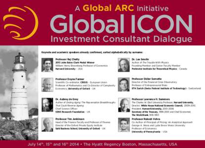 A  Global ARC Initiative Global ICON Investment Consultant Dialogue