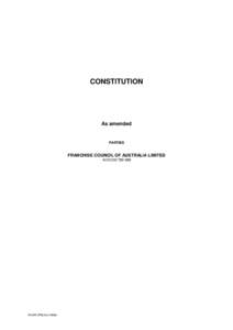 CONSTITUTION  As amended PARTIES