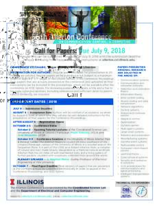 56th Allerton Conference  O N C O M M U N I C AT I O N , C O N T R O L , & C O M P U T I N G Call for Papers: Due July 9, 2018 Manuscripts can be submitted from June 15-July 9, 2018 with the submission deadline