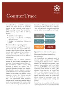 111  Nucleics CounterTrace CounterTrace™ is a novel DNA sequencing