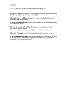 Microsoft Word - FMST Grad Assessment Standards PLO 1 .doc