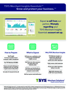 TSYS Merchant Insights EssentialsSM 			 Grow and protect your business.SM Expect a call from our partner, Womply