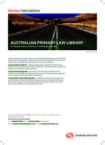 Legal research / Law report / High Court of Australia / Australian court hierarchy / Australia / Australian constitutional law / Politics of Australia / Law