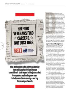 Special Advertising Section businessweek.com/adsections  S1 Helping Veterans Find