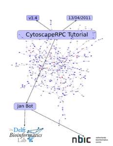 About This tutorial gives an overview of how Cytoscape and CytoscapeRPC can be used to visualize networks. It assumes you have Cytoscape and CytoscapeRPC (version 1.4 or higher) installed and working. Details on how to 