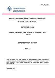 Microsoft Word - POSCO exporter visit report - public file version