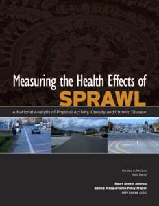 Measuring the Health Effects of  SPRAWL A National Analysis of Physical Activity, Obesity and Chronic Disease