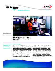 Alliance solution brief HP ProCurve and InMon Traffic Sentinel