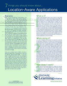 7 Things You Should Know About Location-Aware Applications