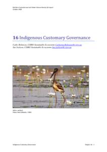 Customary natural resource governance in Northern Australia