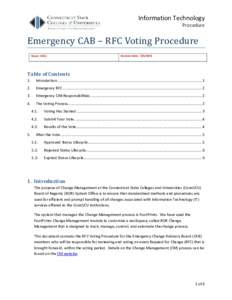 Emergency CAB – RFC Voting Procedure