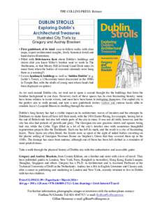THE COLLINS PRESS: Release  DUBLIN STROLLS Exploring Dublin’s Architectural Treasures Illustrated City Trails by