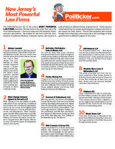 New Jersey’s Most Powerful Law Firms