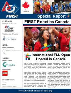 CANADA  Special Report FIRST Robotics Canada June 2014