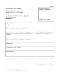 Microsoft Word - Form 2 - Application Notification to the registrar.doc