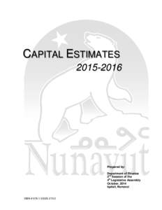 CAPITAL ESTIMATESPrepared by: Department of Finance 2nd Session of the