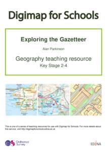 Exploring the Gazetteer Alan Parkinson Geography teaching resource Key Stage 2-4
