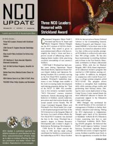 4th Quarter 2011  ///  Vol 20 No 4 /// www.ausa.org  A quarterly report from AUSA for Noncommissioned Officers In this issue...