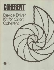 COHERENT Device Driver Kit Release 4.2 Copyright  1993