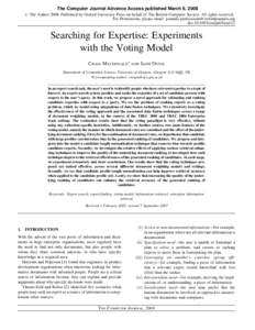 Information science / Information retrieval / Information retrieval evaluation / Natural language processing / Ranking / Document retrieval / Relevance / Electronic voting / Evaluation measures / Search engine indexing / Learning to rank