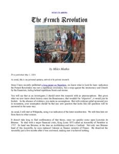 return to updates  The French Revolution by Miles Mathis First published May 1, 2016