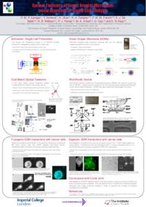 Chemical Biology Centre Optical Tweezers of Smart Droplet Microtools: a new approach to Single Cell Analysis