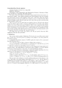 Generalized Kac-Moody algebras. Journal of Algebra Vol 115, No. 2, June 1988 Richard E. Borcherds, Department of Pure Mathematics and Mathematical Statistics, University of Cambridge, 16 Mill Lane, Cambridge CB2 1SB, Eng