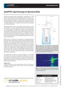 NANOSCOPY  APPLICATION NOTE M02 Scanning Probe Microscopes for extreme Environments